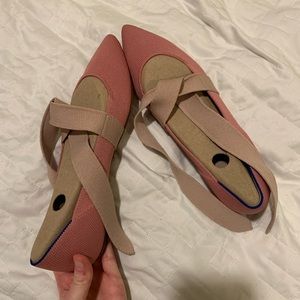 Pink rothys Mary Janes (fit like a 9)